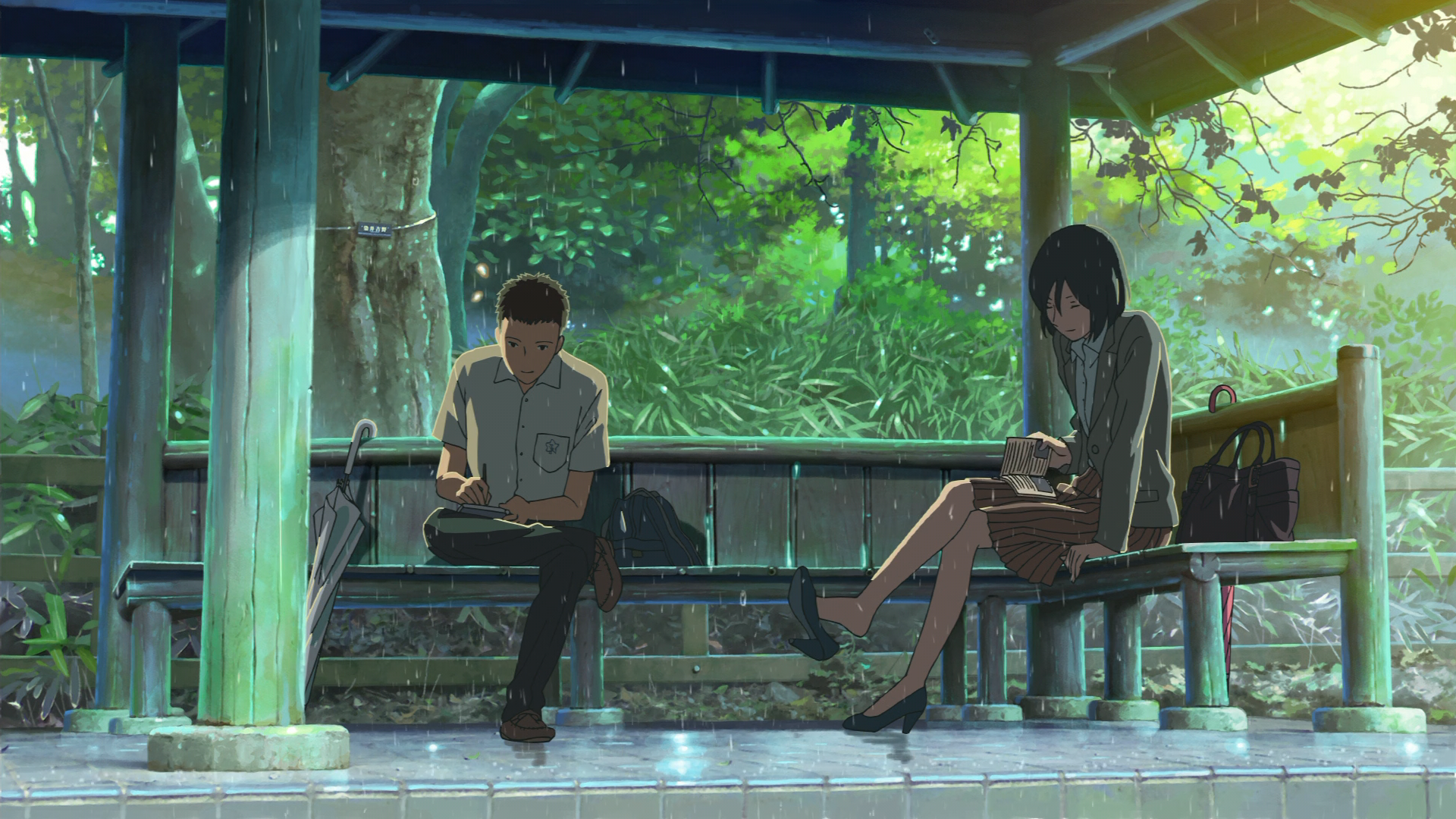 HD wallpaper: The Garden of Words, Your Name, Makoto Shinkai, Weathering With You | Wallpaper Flare